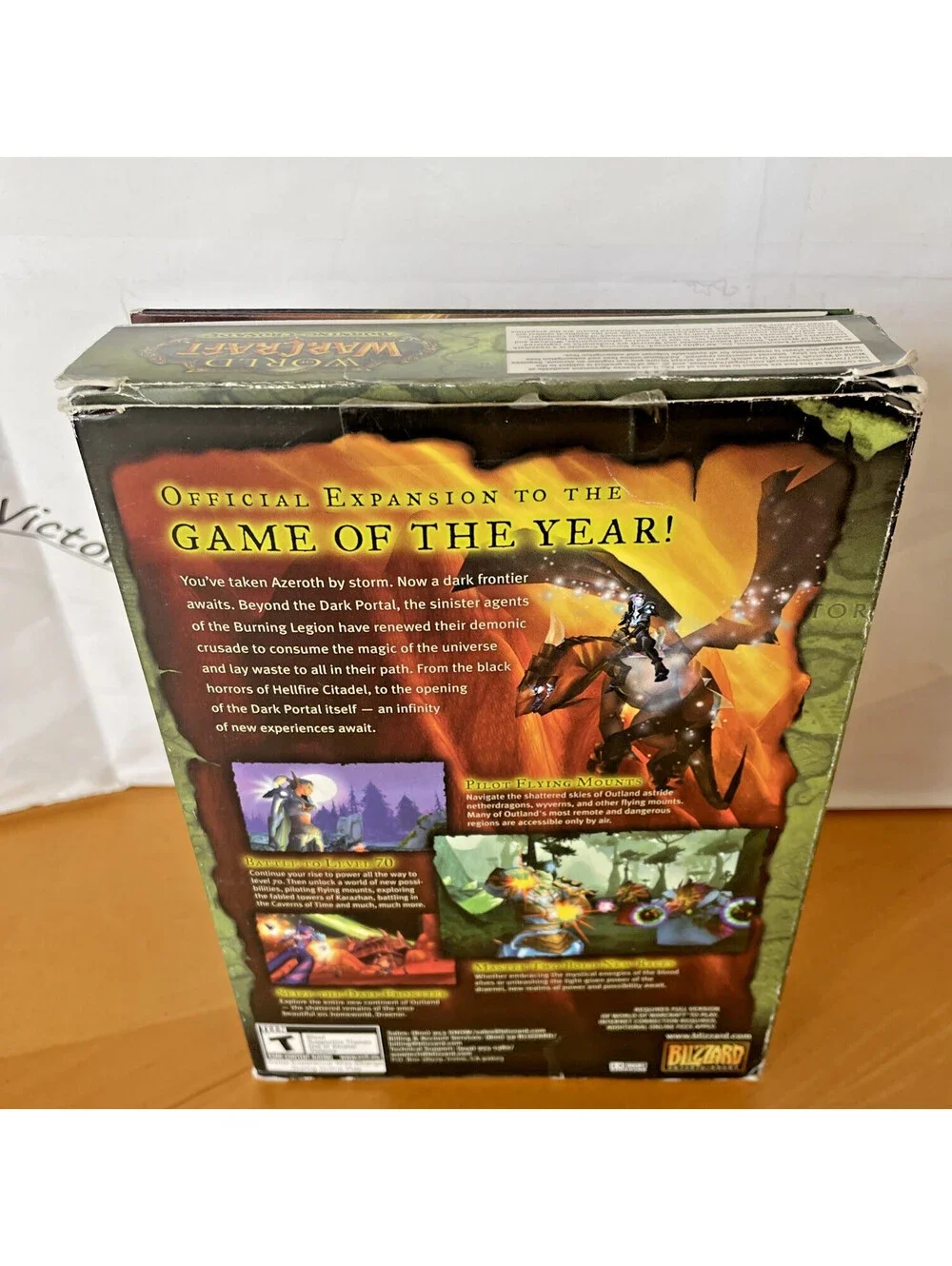 World of Warcraft Vanilla Jewel Case & The Burning Crusade PC Big Box Bundle Lot